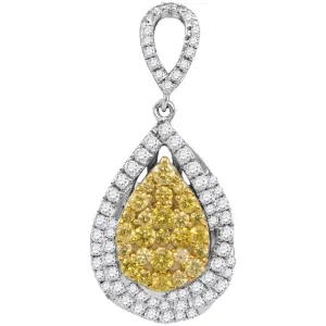 1  1/3CTW-DIA FASHION YELLOW PENDANT