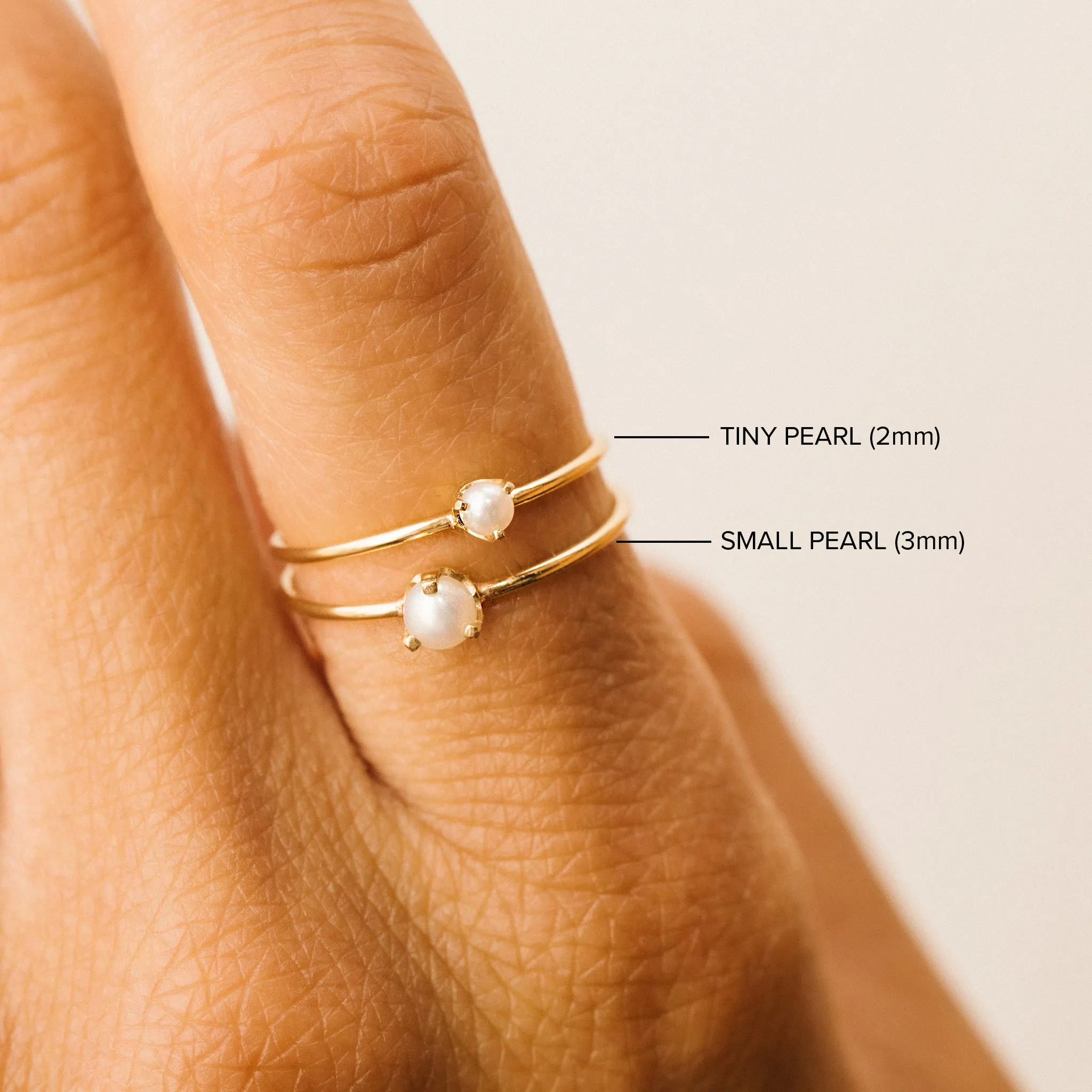 14k Single Prong Pearl Ring | June Birthstone