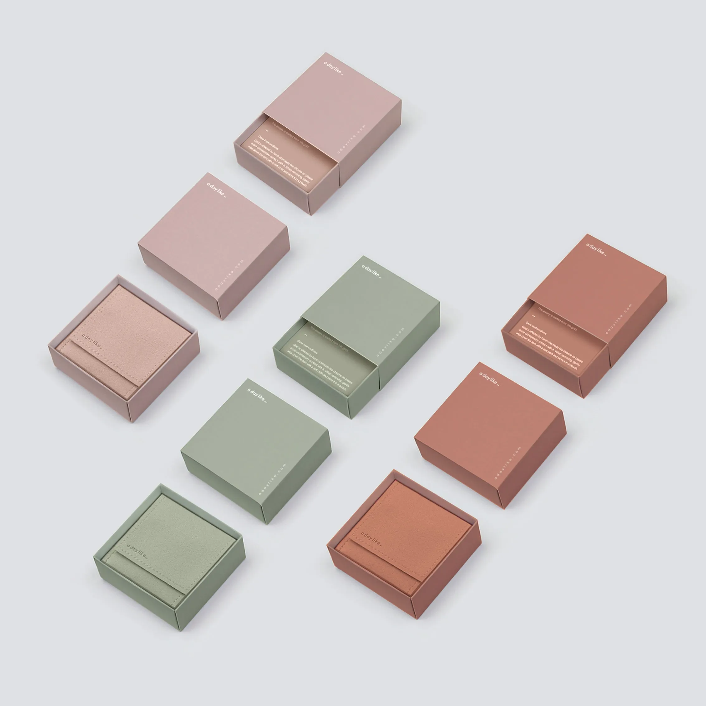 14k Solid Gold Cube Stud Earring