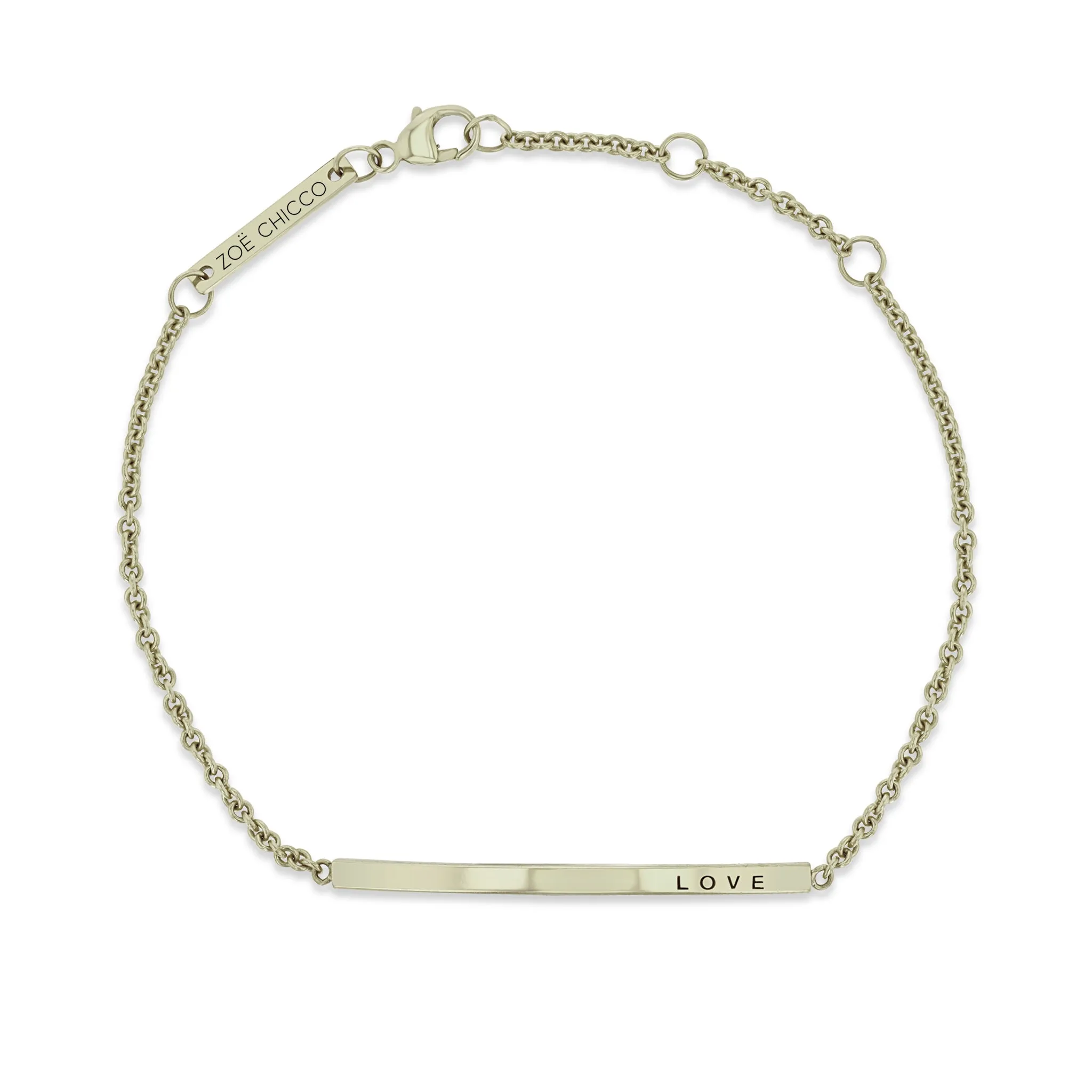 14k Thin Customizable ID Bracelet