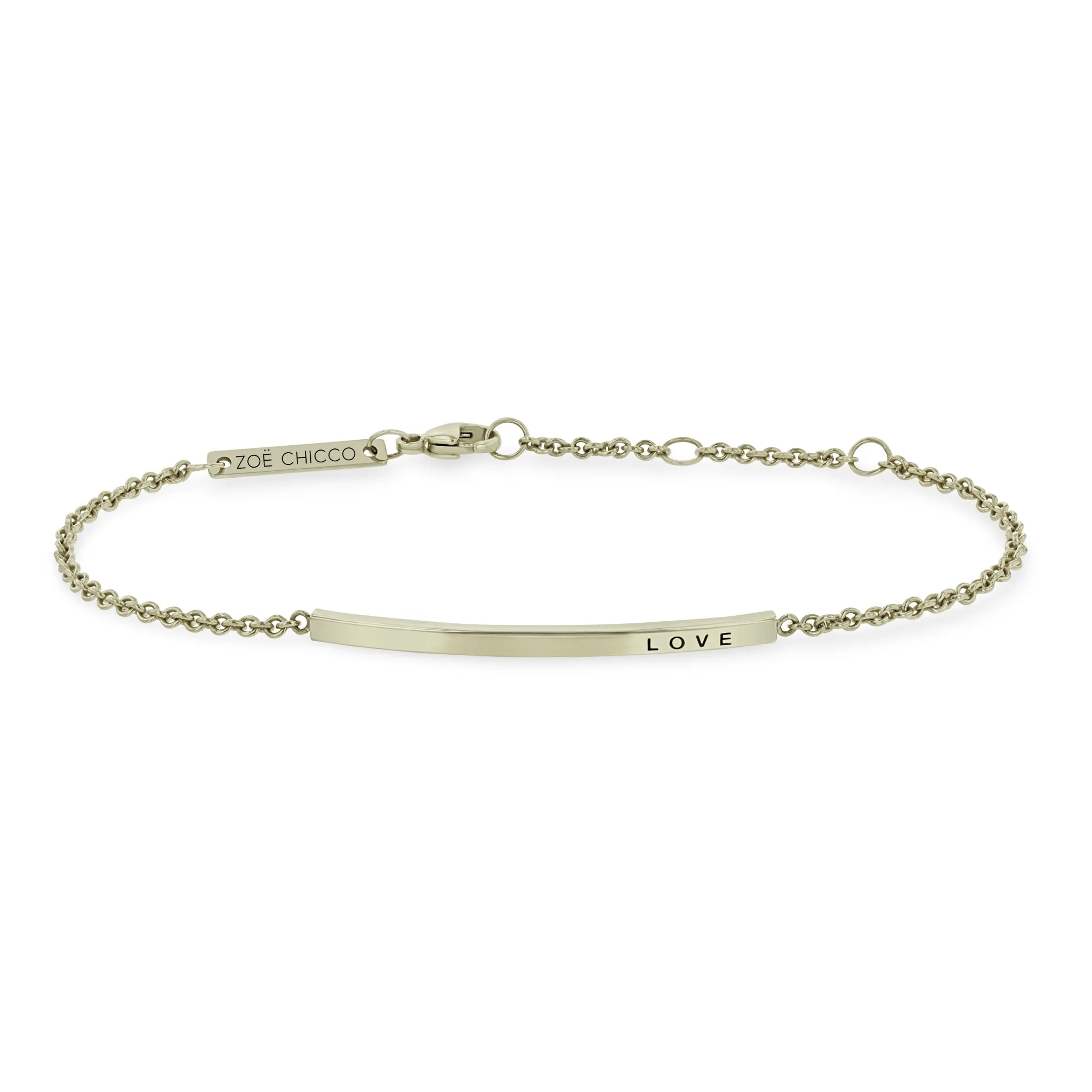 14k Thin Customizable ID Bracelet