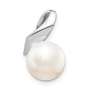 14k White Gold Polished Pearl Pendant