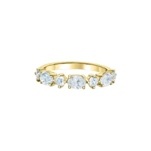 14K Yellow or White Gold (1.00ct) Alternating Lab Grown Diamond Band