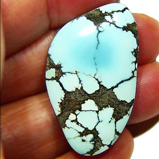 23.95ct Lone Mountain Turquoise Cabochon Solid From Nevada Natural