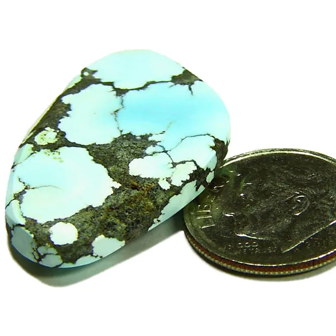 23.95ct Lone Mountain Turquoise Cabochon Solid From Nevada Natural