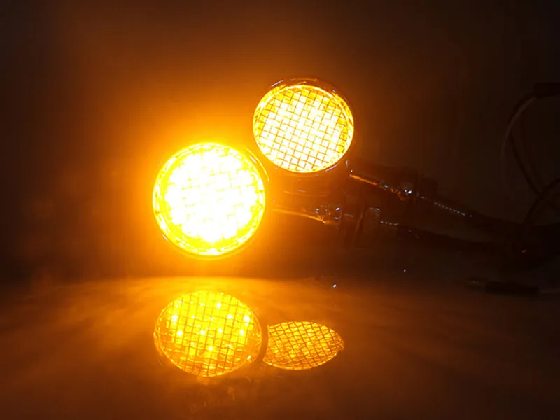 2pcs Turn Signal Blinker Indicators Fits Harley Honda Yamaha Suzuki Motorcycle