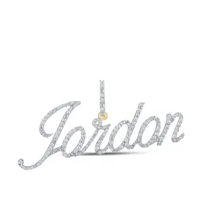 7/8CTW-DIA P1 "JORDON" MENS INITIAL PENDANT