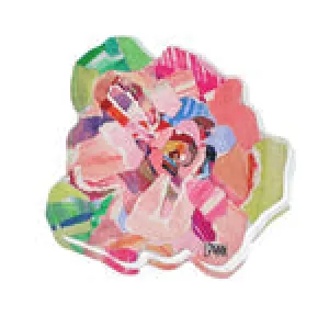 Acrylic Pink Zinnia Bold Bloom