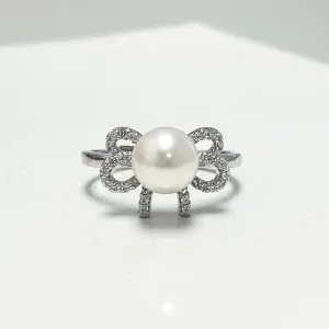 Aiden Akoya Pearl Bow Ring
