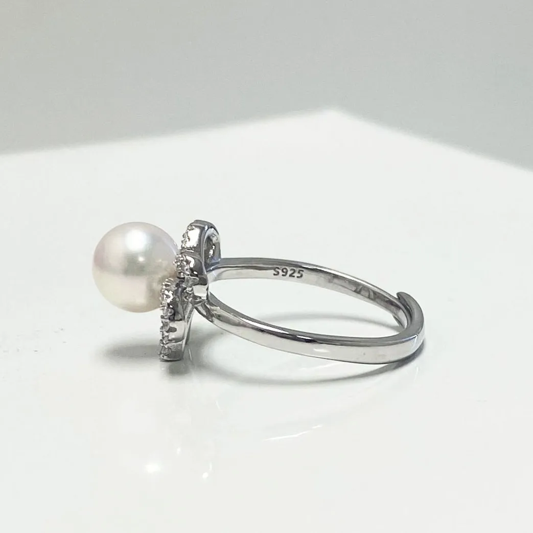 Aiden Akoya Pearl Bow Ring