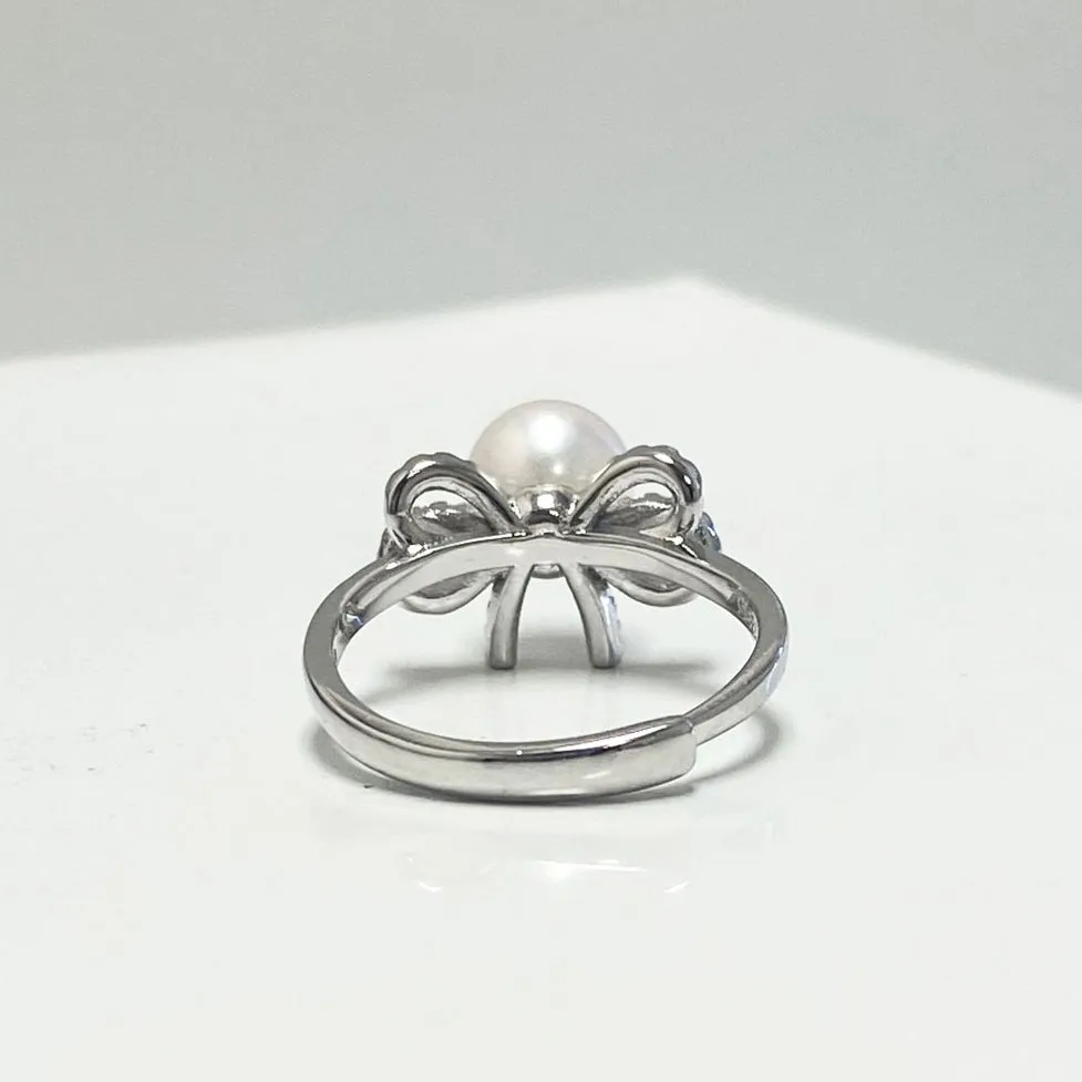 Aiden Akoya Pearl Bow Ring