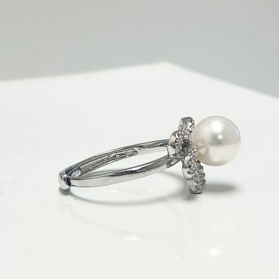 Aiden Akoya Pearl Bow Ring