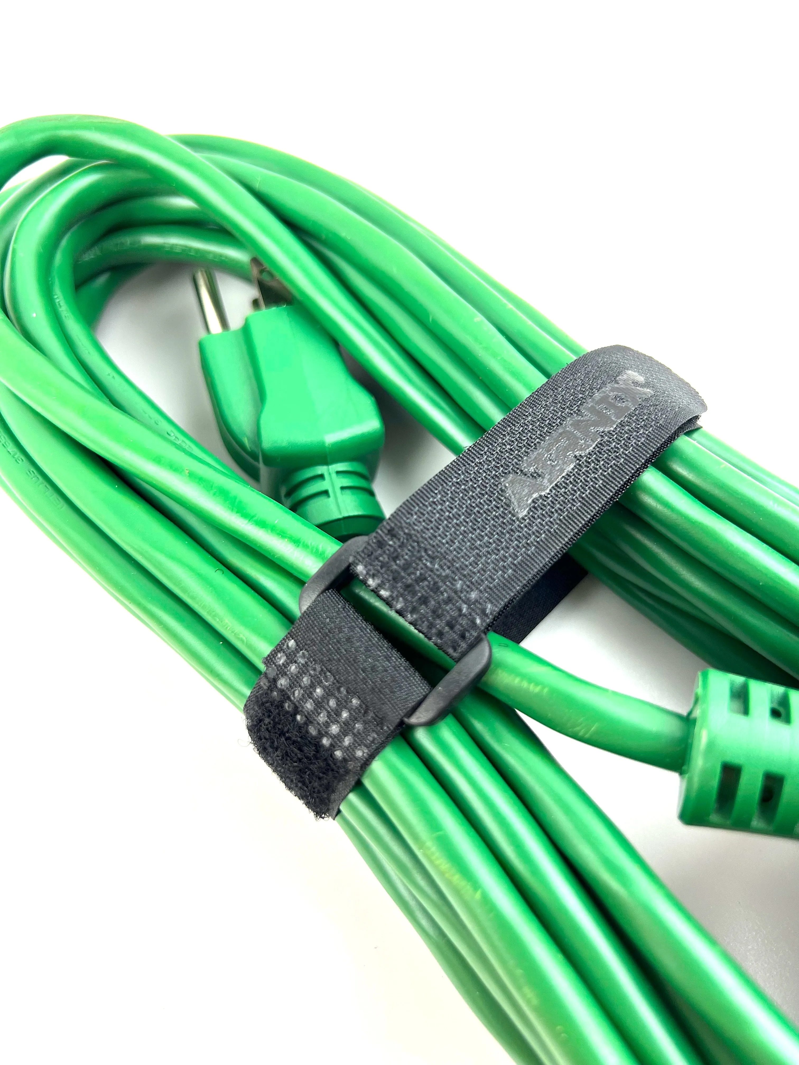 AIRNIX 12" x .75" (9.5" useable) Standard Nylon Hook & Loop Cinch Strap w/ Plastic Buckle
