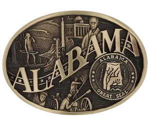 Alabama State Buckle
