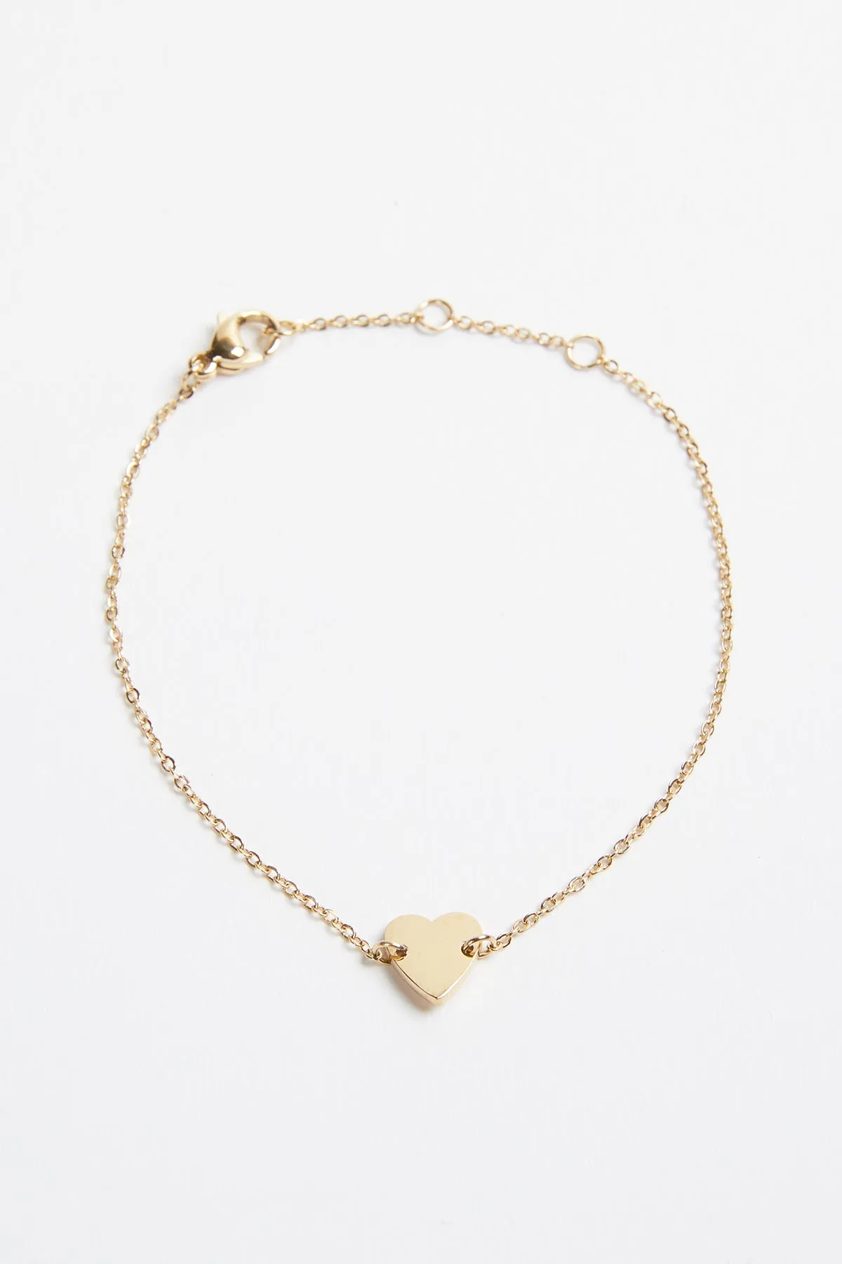 ALYSSA GOLD-PLATED HEART BRACELET