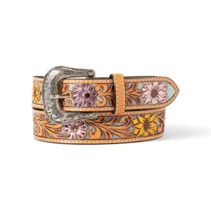 Ariat Belt Womens Sunflower Daisy Tooled