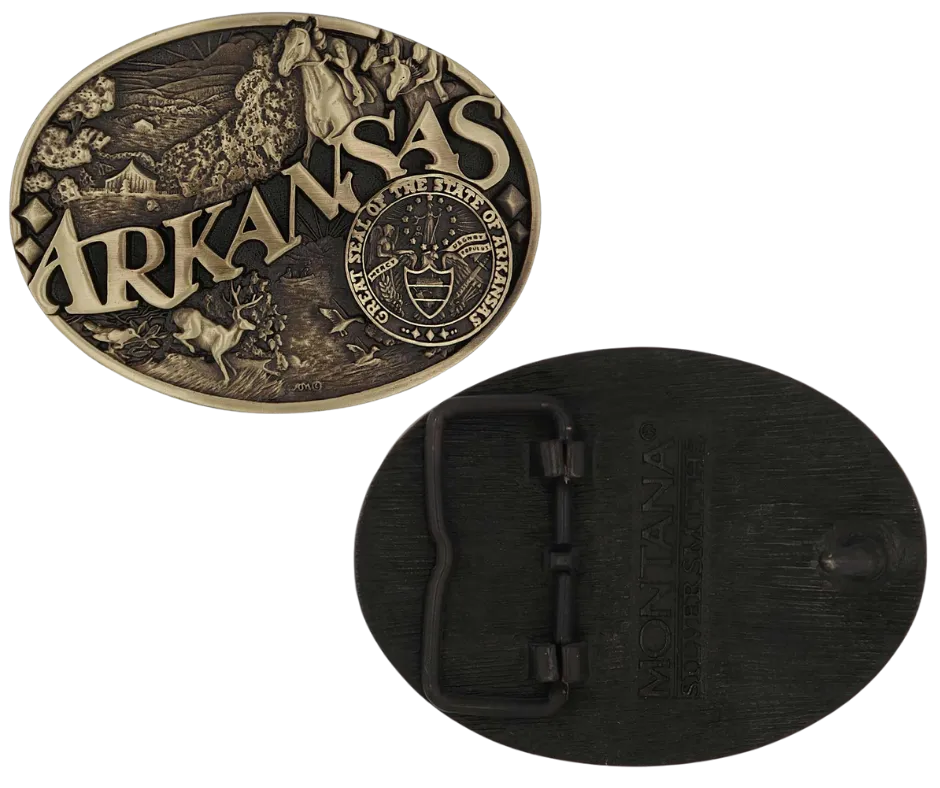 Arkansas State Buckle