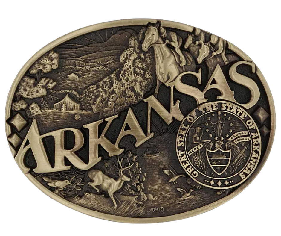 Arkansas State Buckle