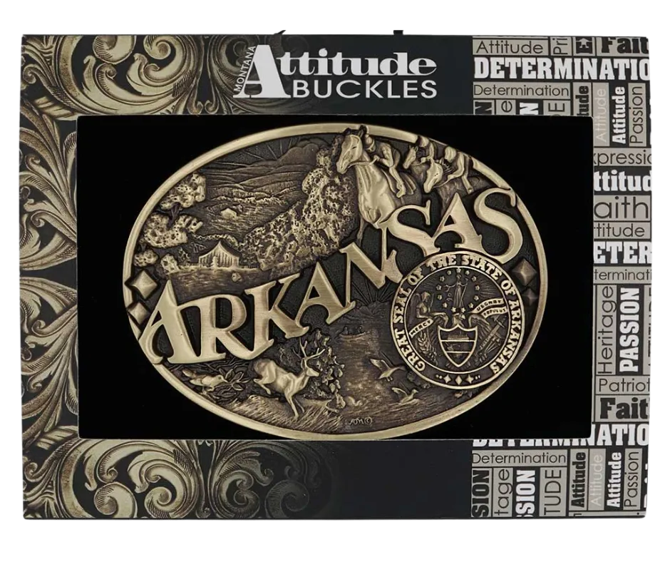 Arkansas State Buckle