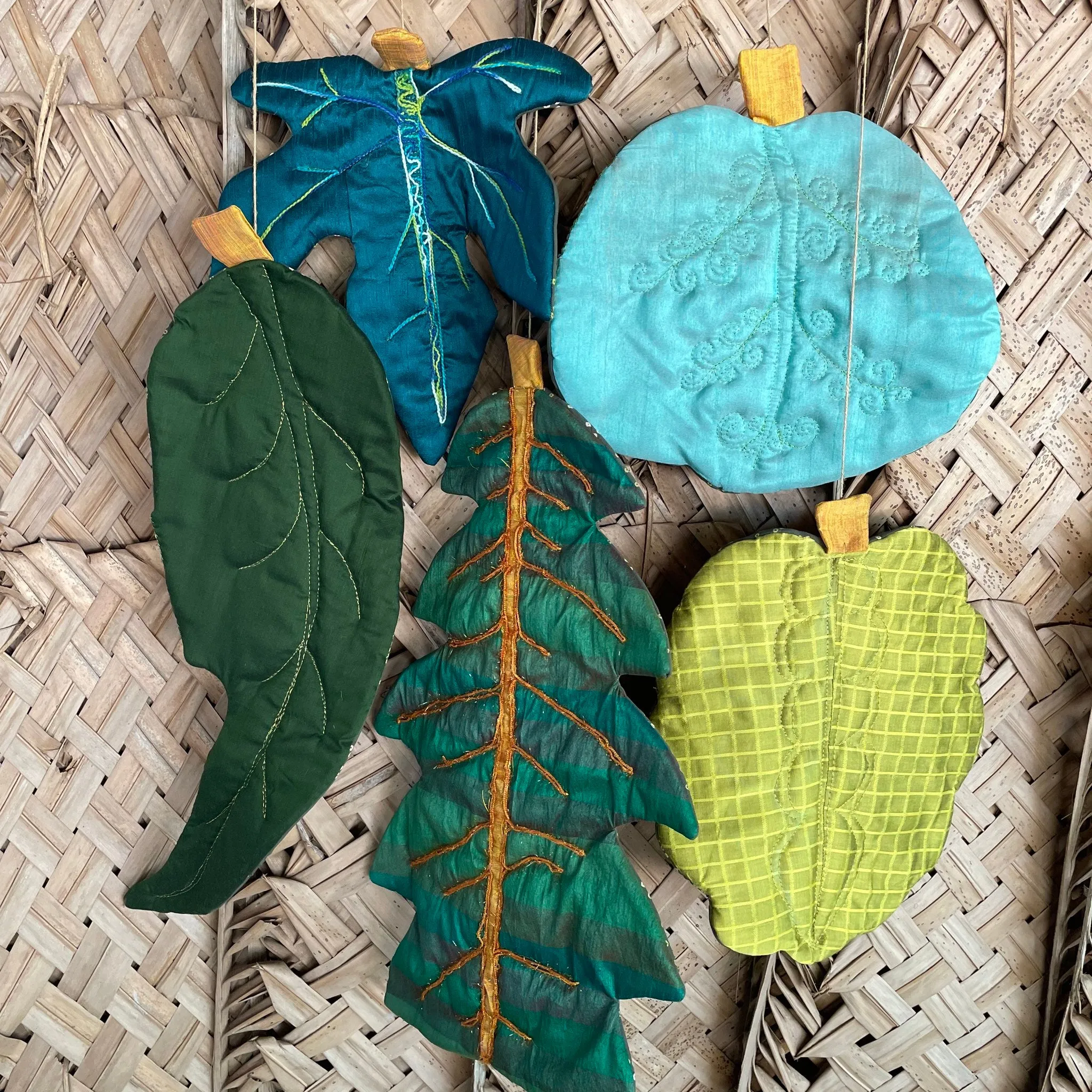 Australian Leaf Sewing Patterns BUNDLE ~  5 leaf shapes in ALL sizes
