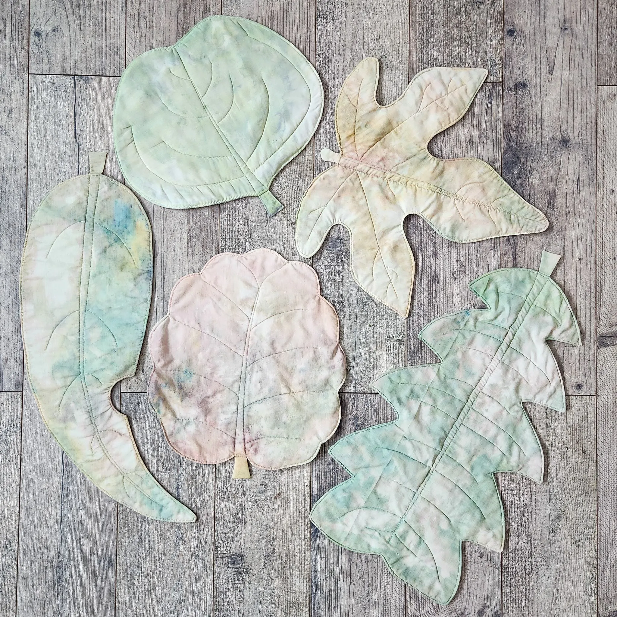 Australian Leaf Sewing Patterns BUNDLE ~  5 leaf shapes in ALL sizes