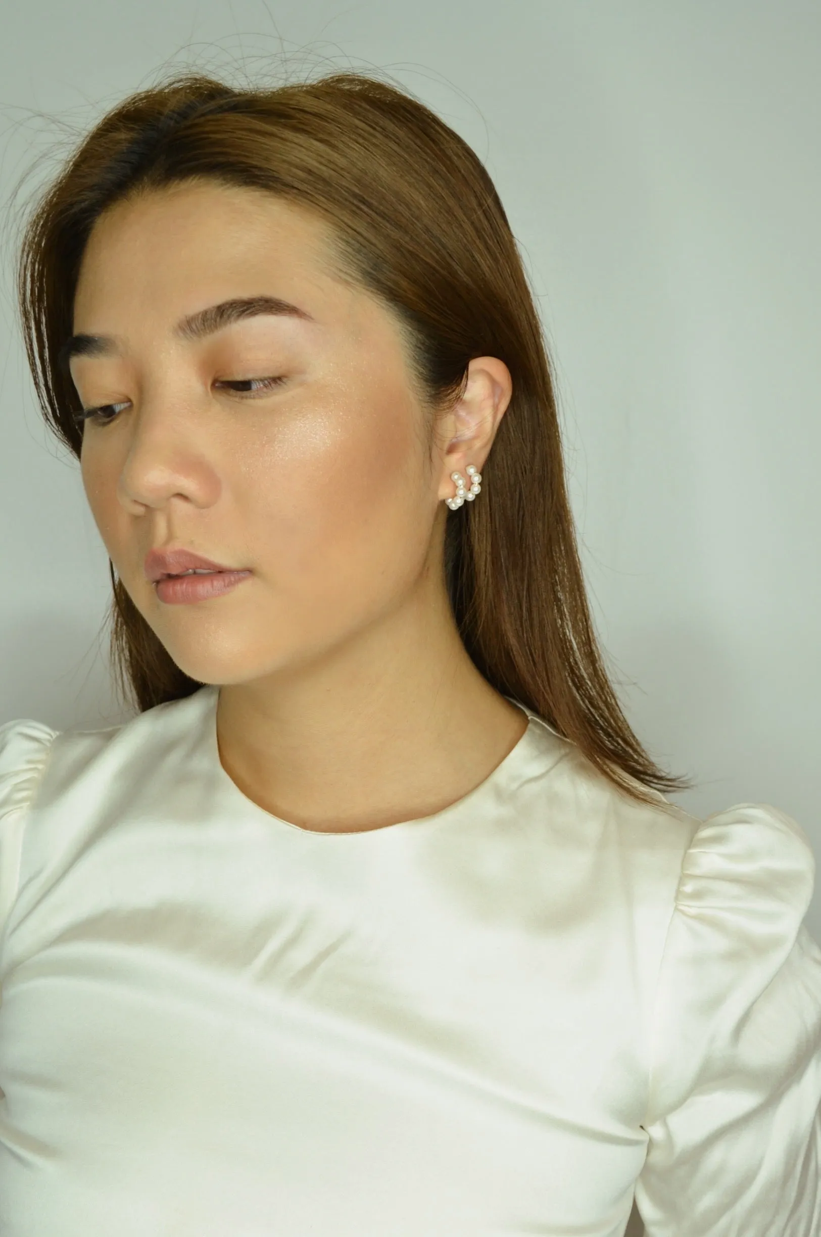 Baby Pearl Hoops