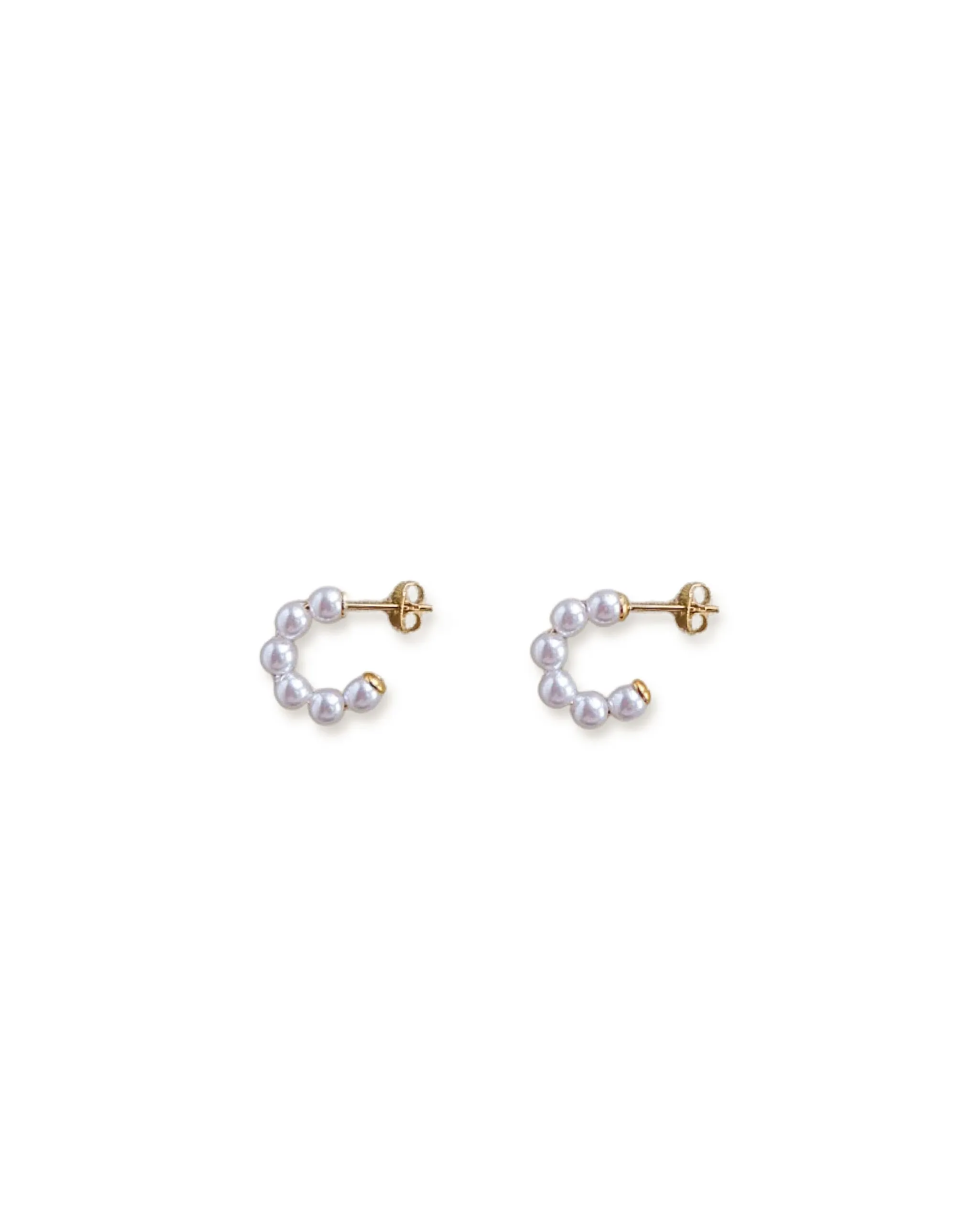 Baby Pearl Hoops