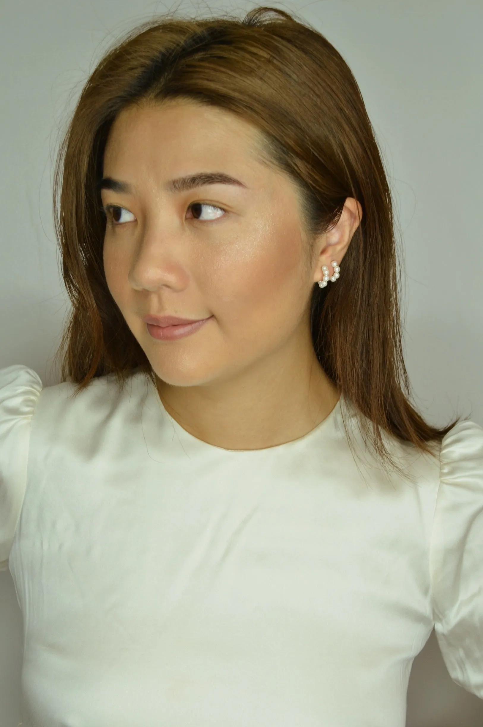 Baby Pearl Hoops