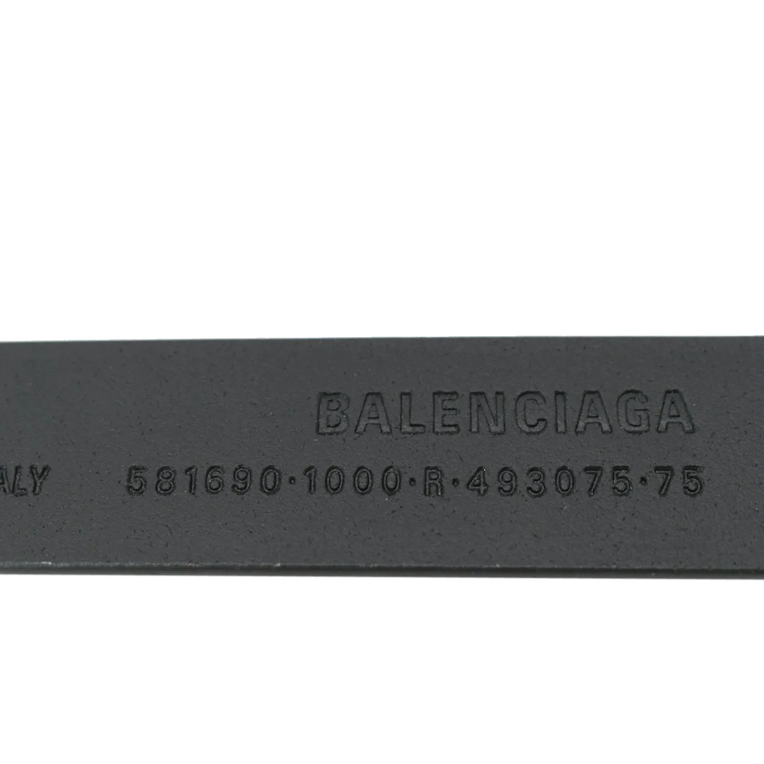 BALENCIAGA BB Leather Belt Black