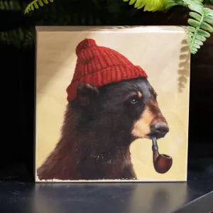 Bear With Red Hat and Pipe
