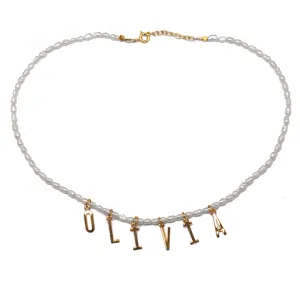 Belize Rice Pearl Necklace