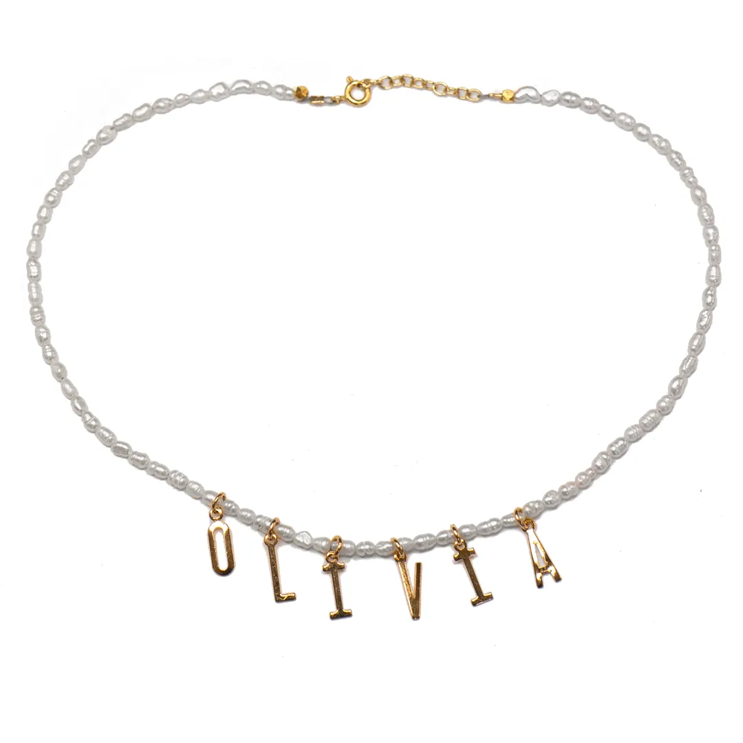 Belize Rice Pearl Necklace