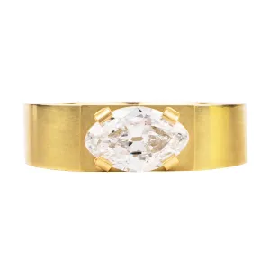 Bell & Bird Moval Cut Diamond Ring