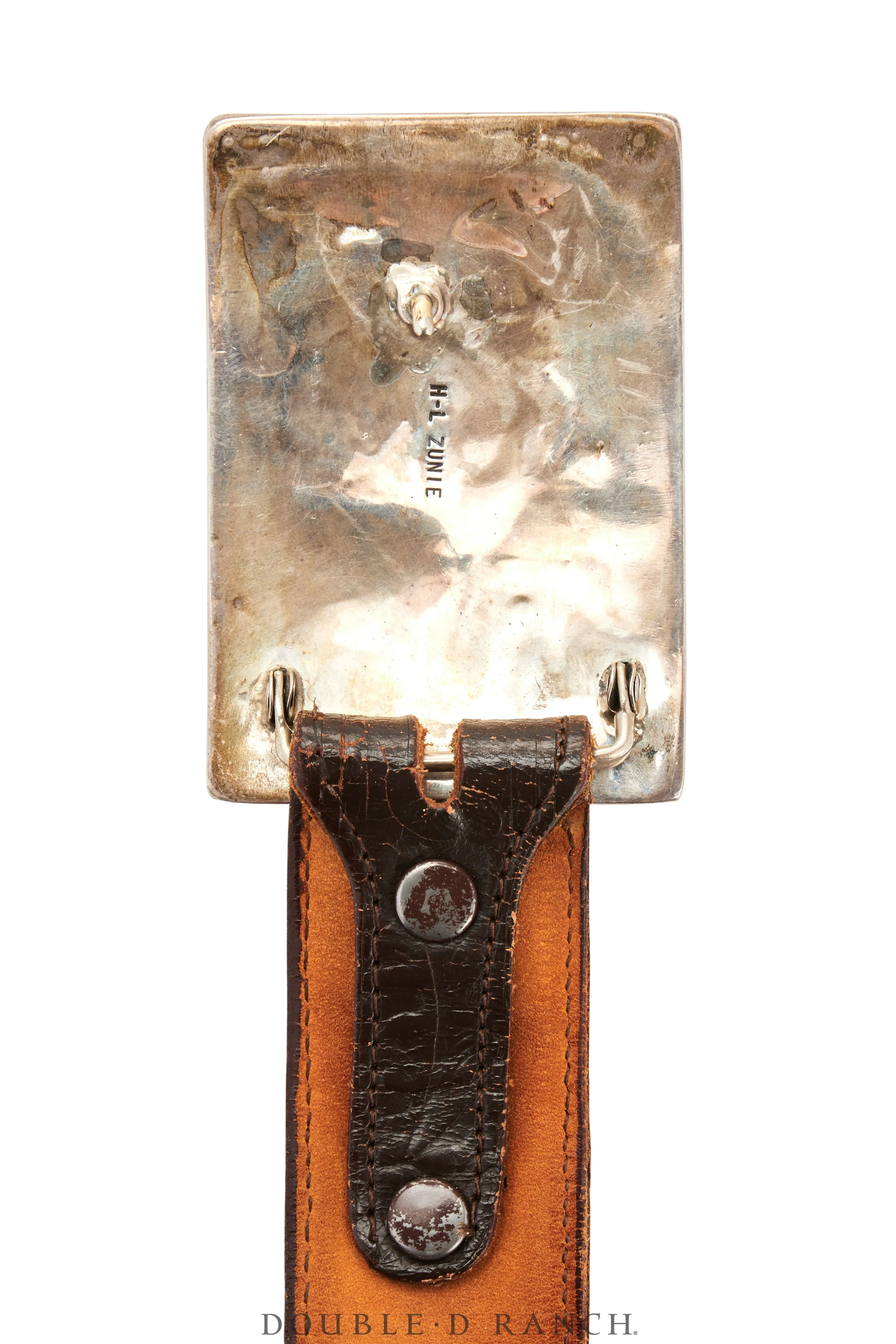 Belt,Inlay, Horse Profile, Palomino, Lincoln & Helen Zunie Hallmark, Vintage, 652