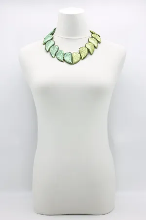 Biba Textile leaves two tone Necklaces