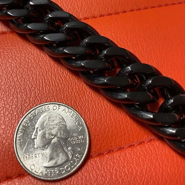 Big, Bold, Wide & Heavy Black Bracelet (3 Lengths)