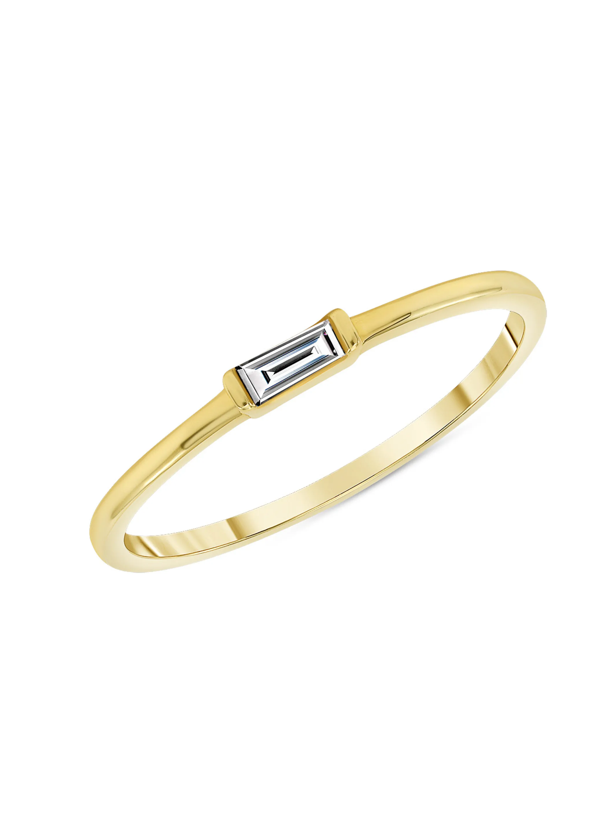 Bitsy Birthstone Ring - April Diamond 14K