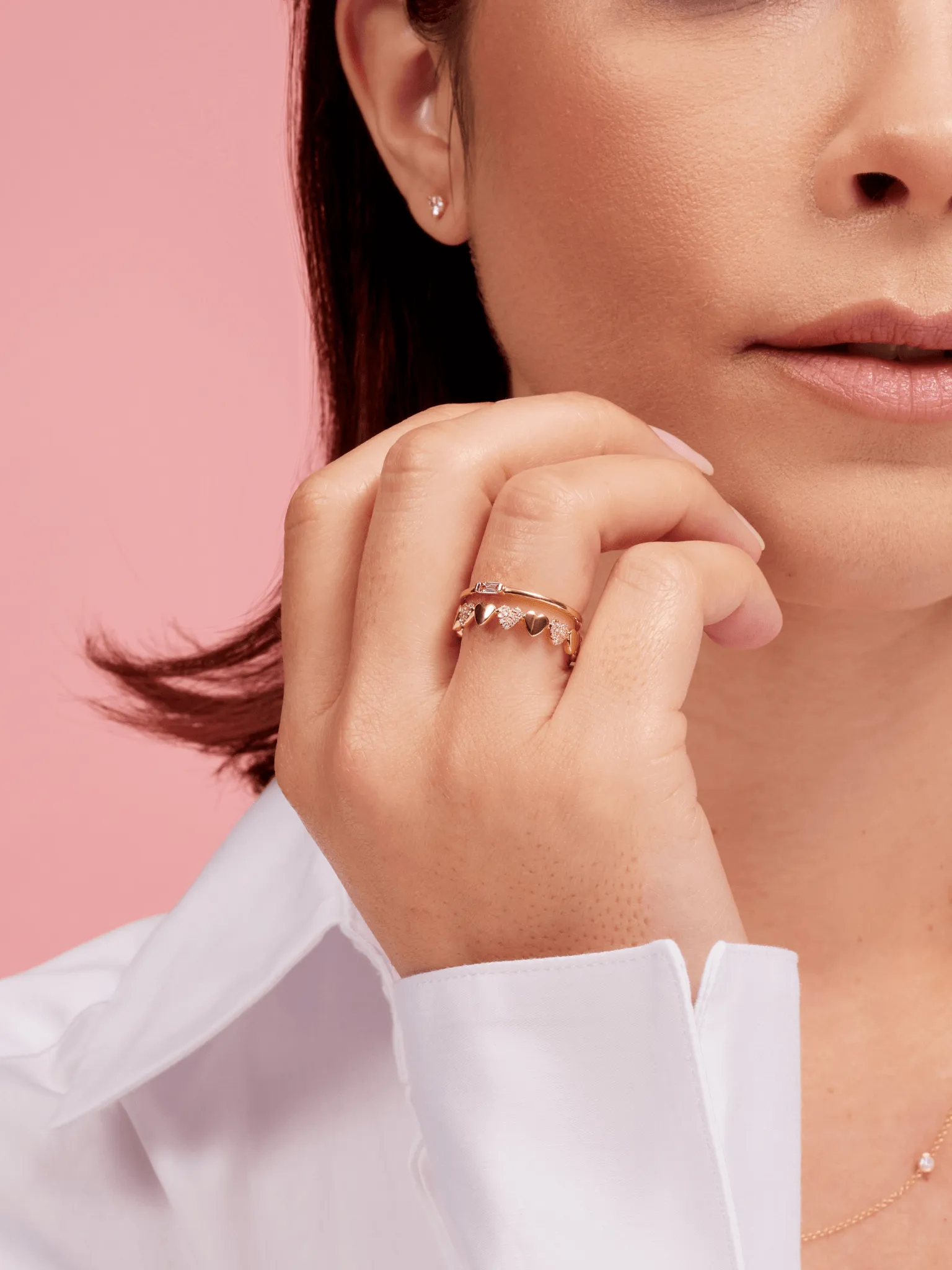 Bitsy Birthstone Ring - April Diamond 14K