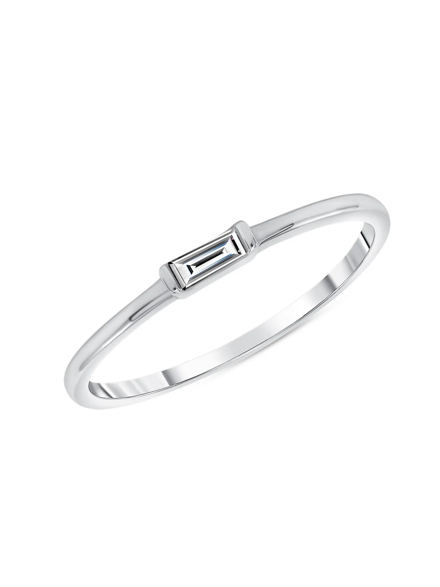 Bitsy Birthstone Ring - April Diamond 14K