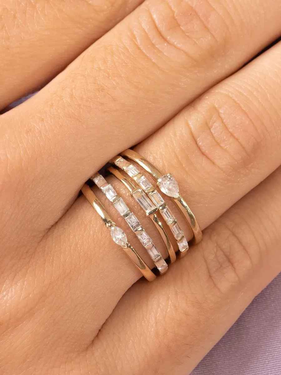 Bitsy Birthstone Ring - April Diamond 14K