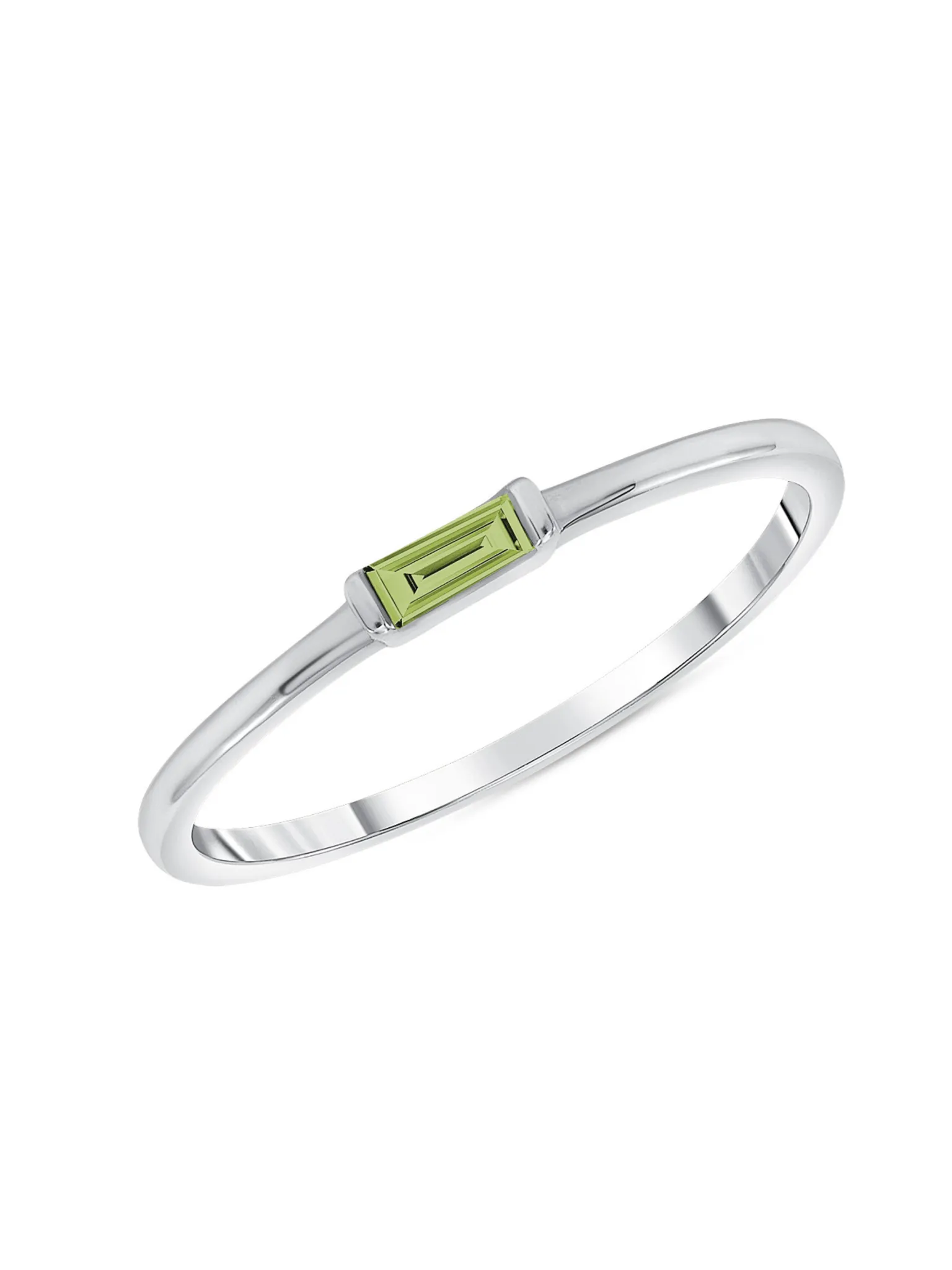 Bitsy Birthstone Ring - August Peridot 14K