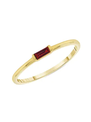 Bitsy Birthstone Ring - July Ruby 14K