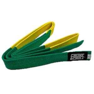 BJJ Competition Belt - Green/Yellow