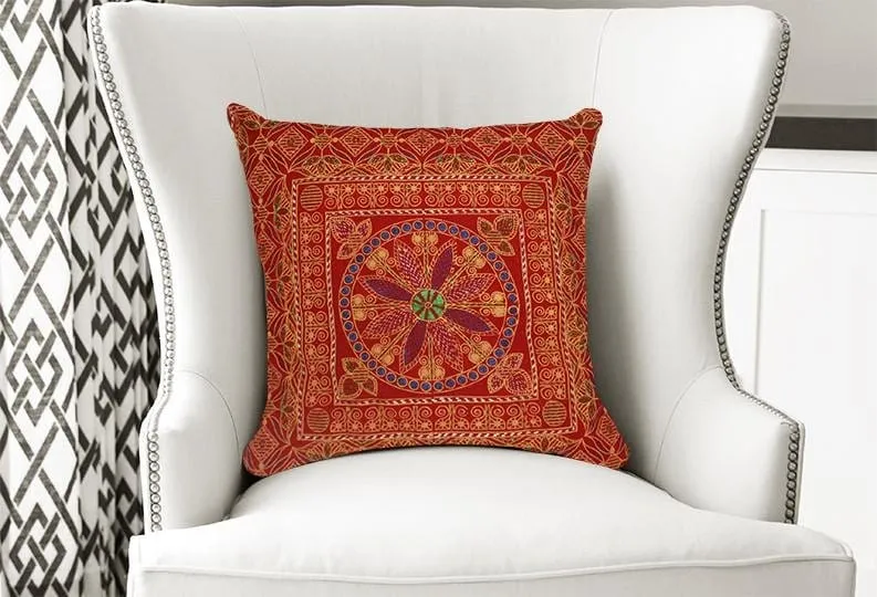 Block Print Cushion Cover