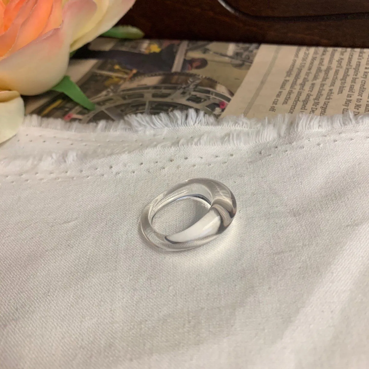 Bold Acrylic Dome Ring