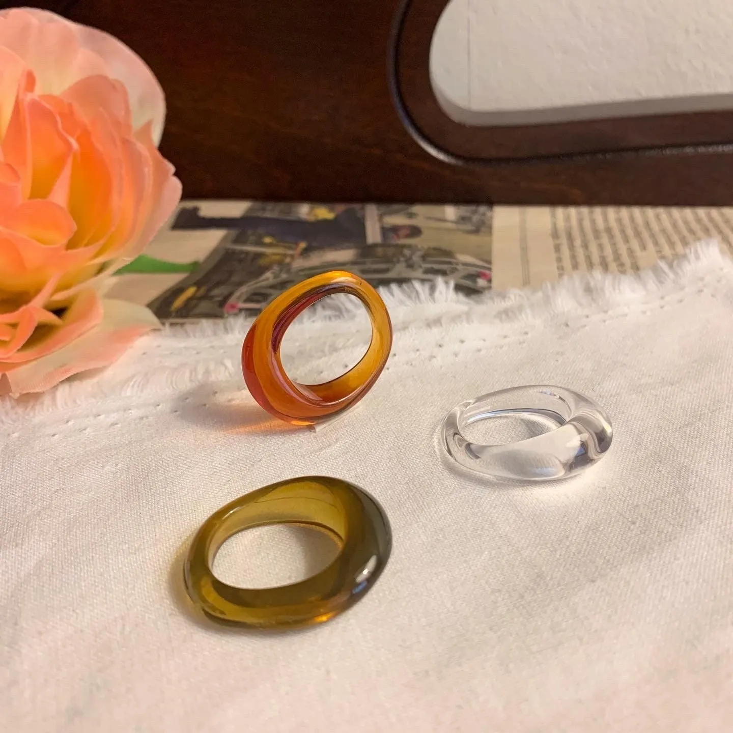 Bold Acrylic Dome Ring