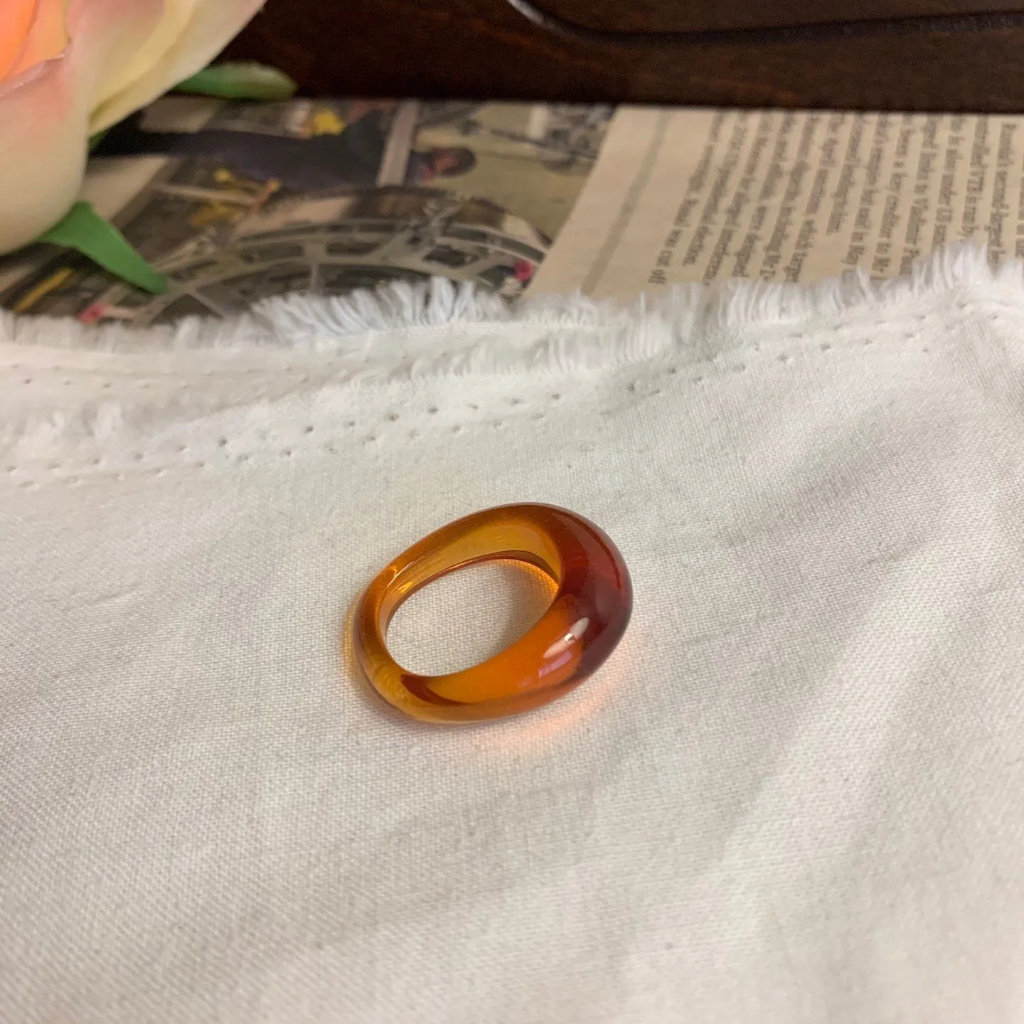 Bold Acrylic Dome Ring
