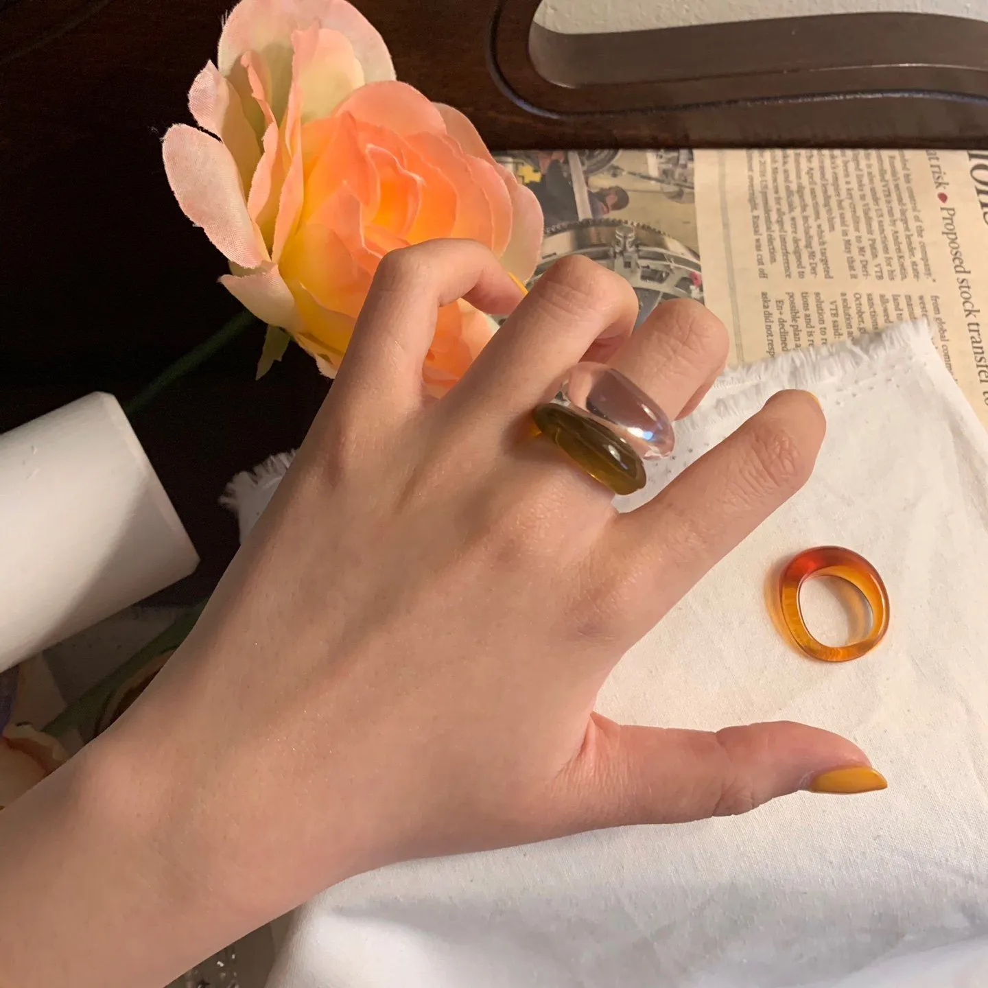Bold Acrylic Dome Ring