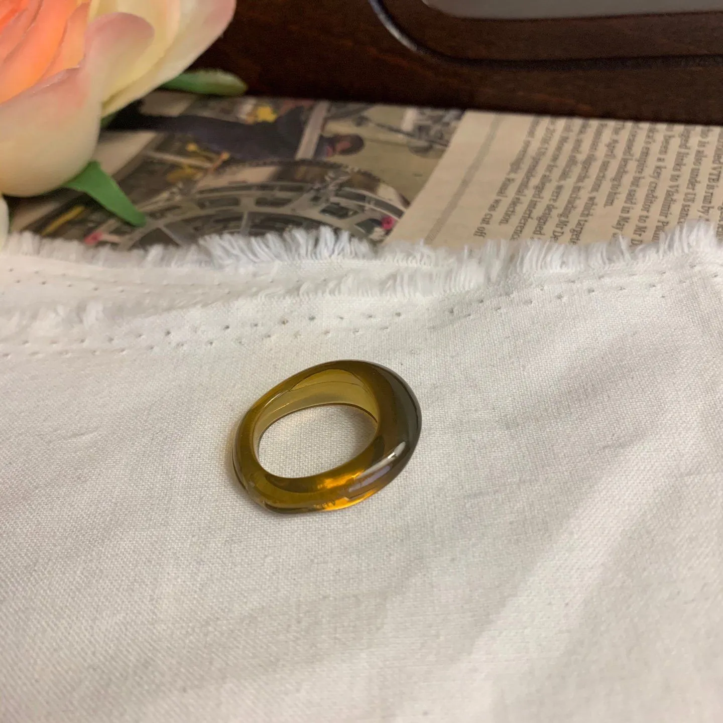 Bold Acrylic Dome Ring