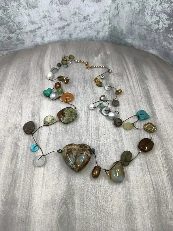 Bold Confetti Gemstone Necklace